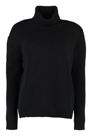 Long sleeve cashmere turtleneck sweater-0